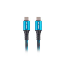 Lanberg CA-CMCM-45CU-0005-BK USB cable 0.5 m USB4 Gen 2x2 USB C Black, Blue