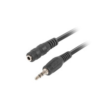 Lanberg CA-MJFJ-10CC-0050-BK audio cable 5 m 3.5mm Black