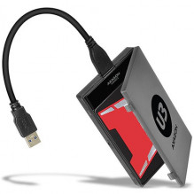 AXAGON ADSA-1S6 USB3.0 – SATA 6G UASP HDD išorinis adapteris, įsk. Byla