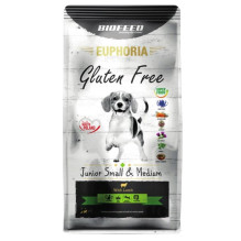 BIOFEED Euphoria Gluten Free Junior small &amp; medium Lamb - sausas šunų maistas - 12kg