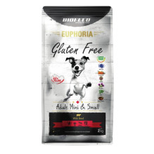 BIOFEED Euphoria Gluten Free Adult Mini &amp; Small Jautienos - sausas šunų maistas - 2kg