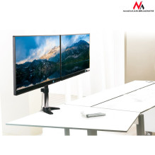 Desk holder for two LCD monitors Maclean MC-714 13-27 &quot;8kg aluminum