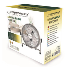 Esperanza EHF005 Scirocco Circulating Fan 12'', chrom
