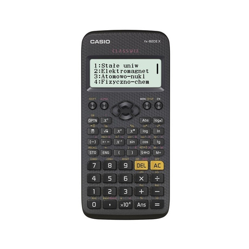 CASIO CALCULATOR SCIENTIFIC FX 82CEX BLACK, 12-DIGIT DISPLAY