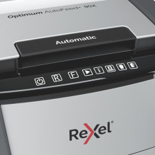 Rexel AutoFeed+ 90X popieriaus smulkintuvas Kryžminis smulkinimas 55 dB juoda, pilka