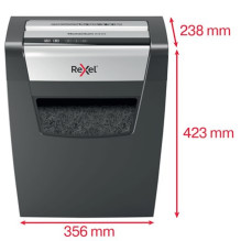 Rexel Momentum X410 paper shredder Particle-cut shredding Black, Grey