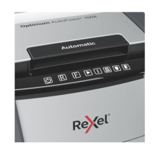 Rexel AutoFeed+ 100X automatinis smulkintuvas, P-4, pjauna konfeti gabalėlius (4x28mm), 100 lapų, 34 litrų šiukšliadėžė