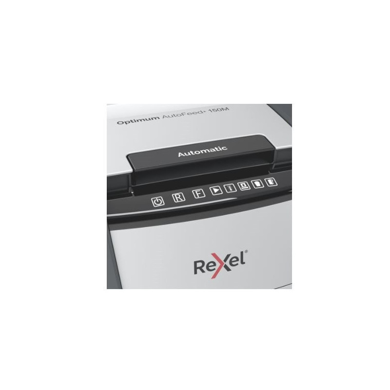 Rexel AutoFeed+ 150M automatic shredder, P-5, micro cut (2x15mm), 150 sheets, 44 litre bin