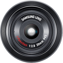 Samsung 20mm F2.8 Pancake NX10 / NX100 (Black) - Demonstracinis (expo) - Baltoje dėžutėje (white box)