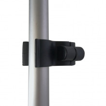 Holder for crutches wheelchair-mounted