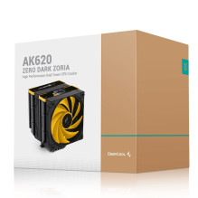 DeepCool AK620 Zero Dark Zoria Processor Air cooler 12 cm Black, Yellow 1 pc(s)