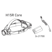 LEDLENSER H15R CORE žibintuvėlis juodas