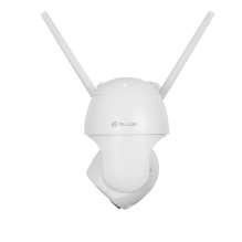 „Tellur Smart WiFi“ saulės kamera P&amp;T 3MP, 2K UltraHD, PIR, 20W saulės baterija, balta