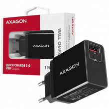 AXAGON ACU-QC19 wall charger 1x QC3.0/ AFC/ FCP/ SMART, 19W, black