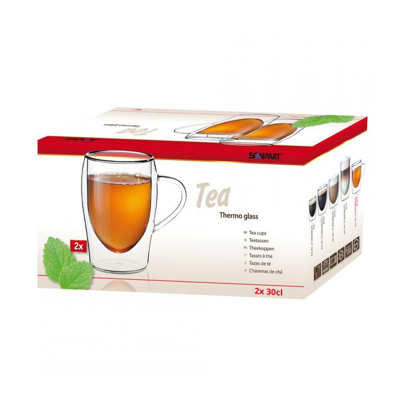 Scanpart arbatos dvigubo stiklo puodeliai 2 x 300 ml