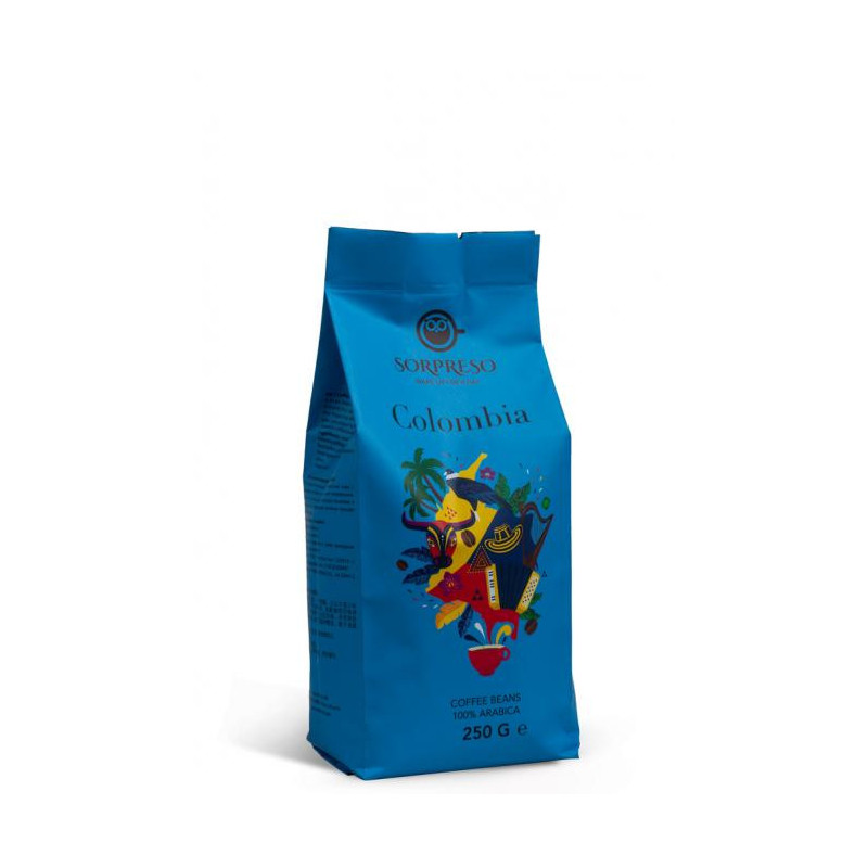 Kavos pupelės SORPRESO COLOMBIA MEDELLIN SUPREMO (250g)