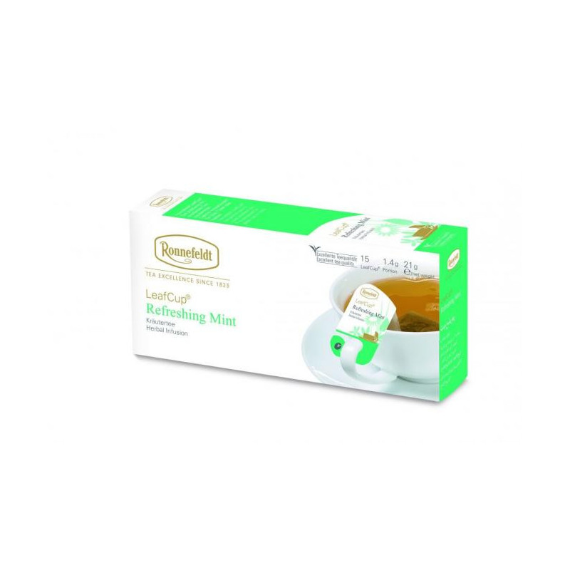 LeafCup® Herbal tea Refreshing Mint 15 pcs.