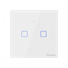 Smart Switch WiFi + RF 433 Sonoff T1 EU TX (2 kanalų)