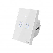 Smart Switch WiFi + RF 433 Sonoff T1 EU TX (2 kanalų)