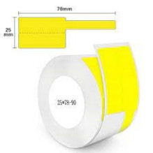 Thermal labels NIIMBOT R25*78-90 Yellow