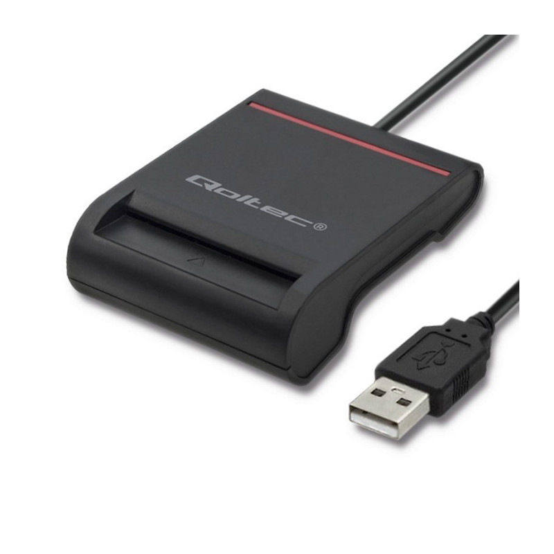 Qoltec Smart chip ID card scanner