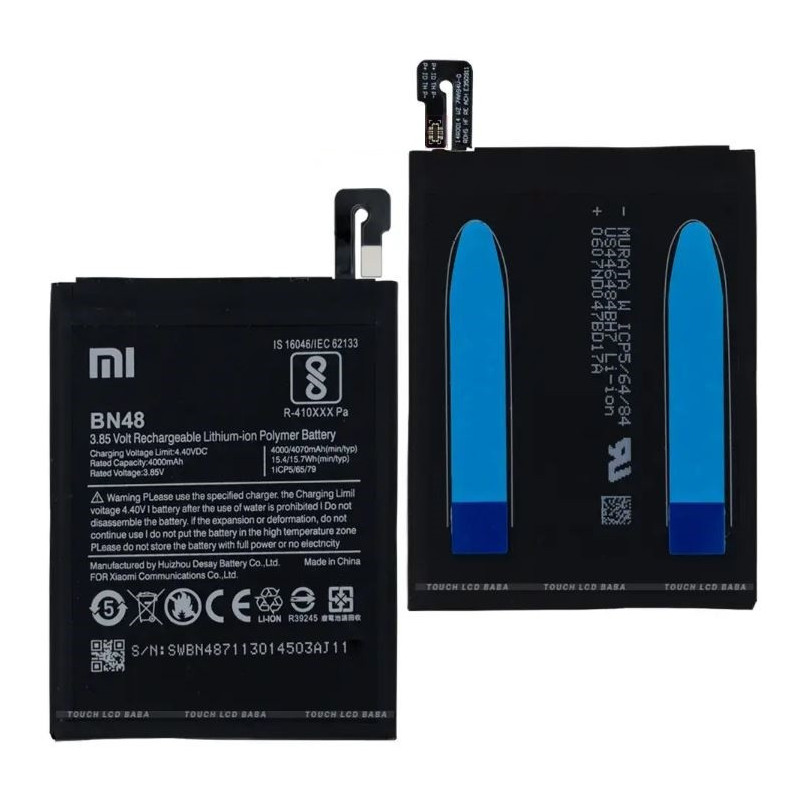 Akumuliatorius originalus Xiaomi Redmi Note 6 Pro / Redmi Note 5 Pro 4000mAh BN48 (service pack)