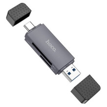 Atminties kortelių skaitytuvas HOCO HB45: SD, TF, USB-A, USB-C