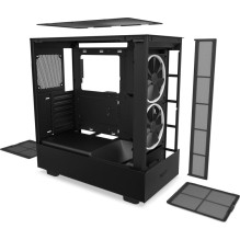 Case, NZXT, H5 ELITE, MidiTower, Case product features Transparent panel, Not included, ATX, MicroATX, MiniITX, Colour B