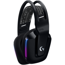 LOGITECH G733 LIGHTSPEED belaidės RGB žaidimų ausinės – JUODOS