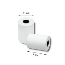 Qoltec 51895 Thermal roll 57 x 30 , 55g / m2 , 10 pcs. , BPA free