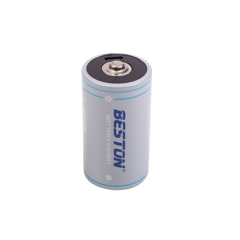 Rechargeable D Size Battery with USB-C Port, 1.5V, 4000mAh, Li-Ion