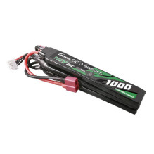 Gens ace 25C 1000mAh 3S1P 11.1V Nunchuck 3X Airsoft Gun Lipo baterija su T kištuku