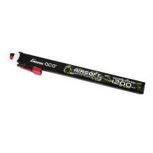 Gens Ace 25C 1200mAh 3S1P 11.1V Airsoft Gun Lipo baterija su T kištuku Ilgo dydžio