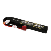 Gens ace 25C 1500mAh 2S1P 7.4V Airsoft Gun Lipo baterija su T kištuku