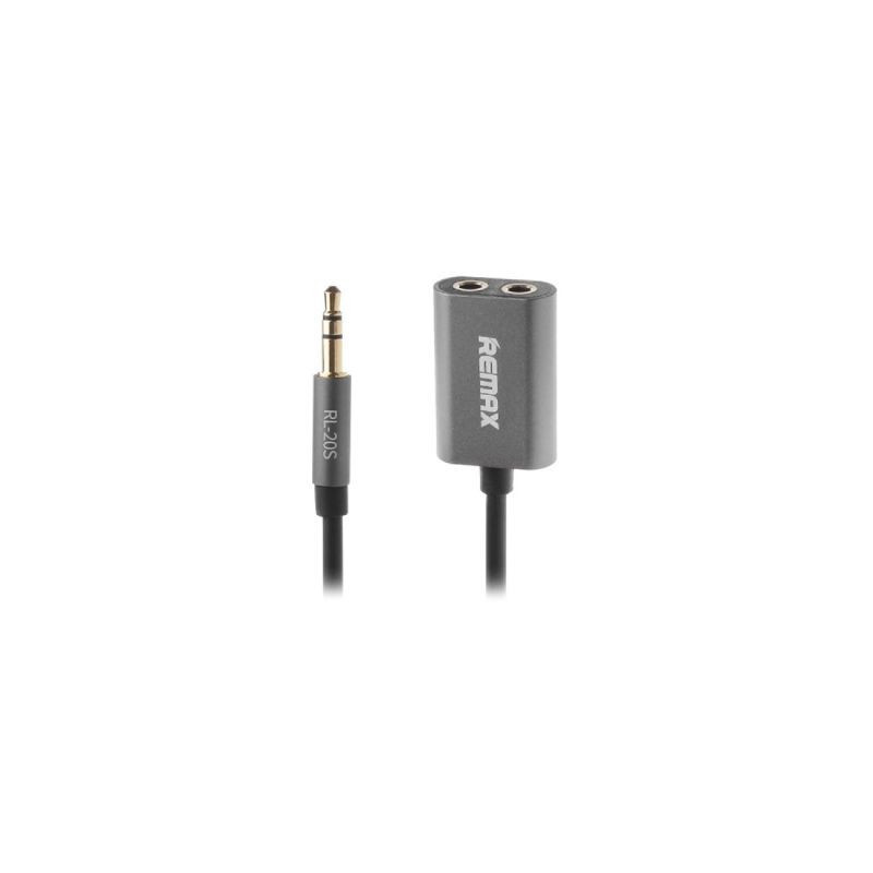 Remax Qulmax 3.5mm Share Jack Cable RL-20S Grey