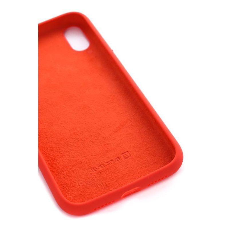 Evelatus Apple iPhone X Premium Soft Touch silikoninis dėklas, raudonas