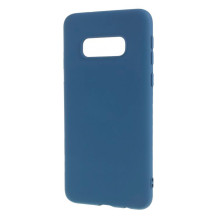 Evelatus Samsung Galaxy S10e Nano Silicone Case Soft Touch TPU Dark Blue