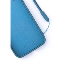 Evelatus Apple iPhone XR Soft Touch silikoninis dėklas su mėlynu dirželiu