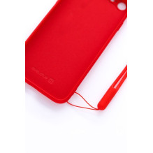 Evelatus Apple iPhone 7 / 8 / SE2020 / SE2022 minkštas silikoninis dėklas su raudonu dirželiu