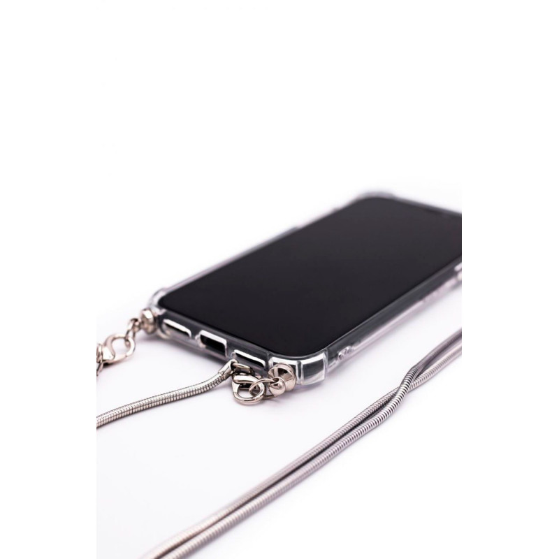 Evelatus Apple iPhone 6 / 6S Silicone Transparent with Necklace TPU Strap Silver