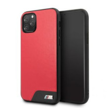 BMW Apple iPhone 11 Pro Hardcase Smooth PU Leather Red