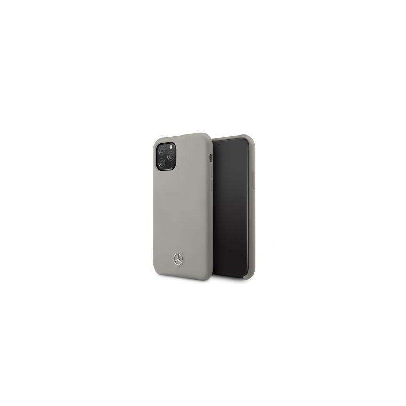Mercedes-Benz Apple iPhone 11 Pro Liquid Silicone Case Grey