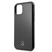 Mercedes-Benz Apple iPhone 11 Pro Max Hard Case Leather Carbon Fiber Black