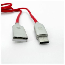 Evelatus duomenų kabelis C tipo įrenginiams TPC06 1m Raudonas