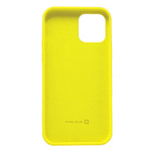 Evelatus Apple iPhone 12 mini Premium Soft Touch silikoninis dėklas, citrininis geltonas