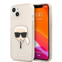 Karl Lagerfeld Apple iPhone 13 TPU Full Glitter Head Case Gold