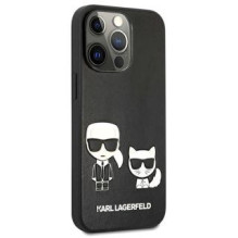 Karl Lagerfeld iPhone 13 Pro Max Karl&amp;Choupette PU Leather Case Black