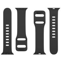 Tactical Apple Watch 38 / 40 / 41mm Silicone Strap with Buckle Black