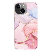 Evelatus Apple iPhone 15 PC Customized Print Design Marble Pink