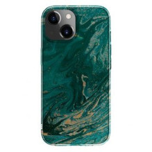 „Evelatus Apple iPhone 15 Plus PC“ pritaikytas spausdinimo dizainas Marble Turquoise
